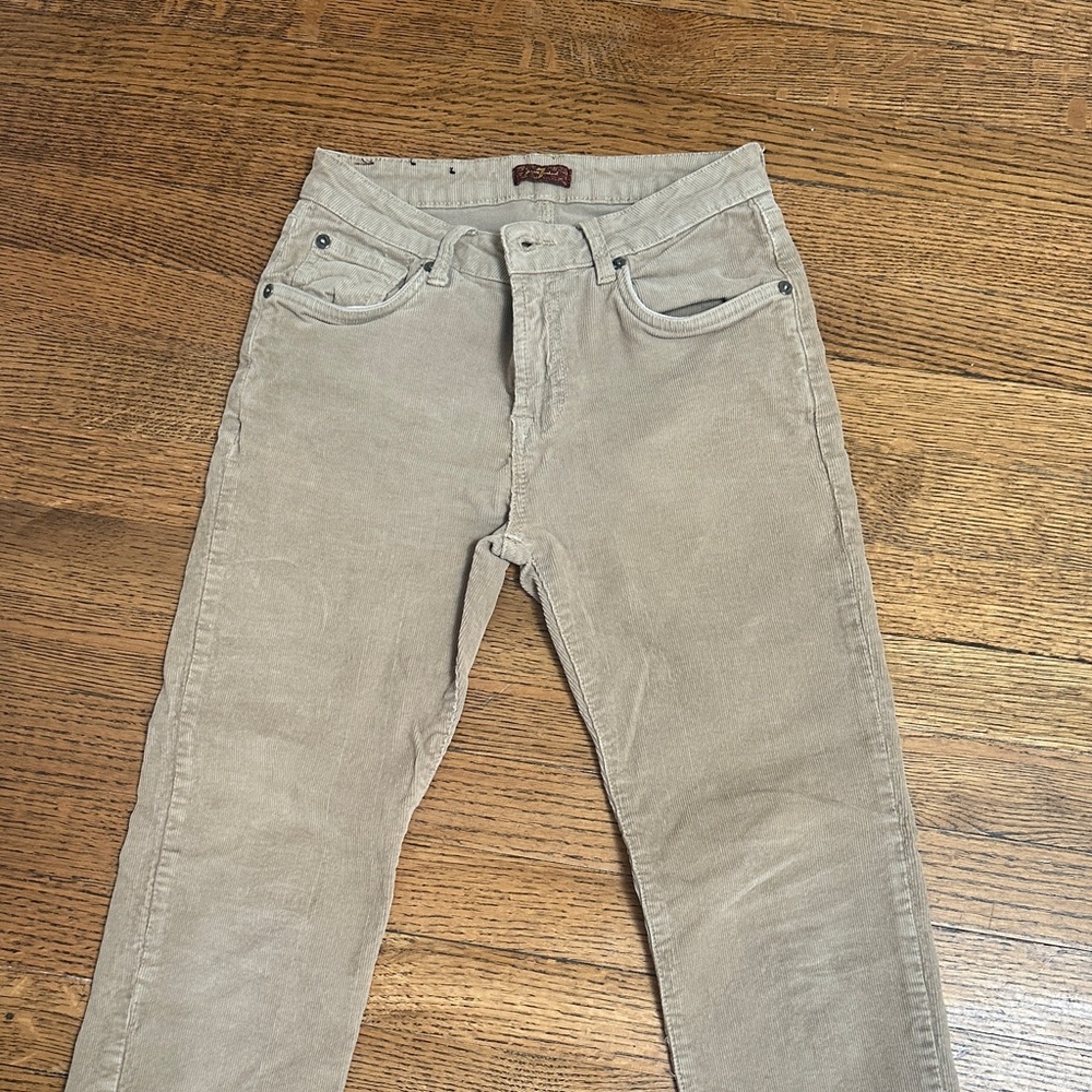 Boys 7 for All Mankind Tan Corduroy Pants sz 12